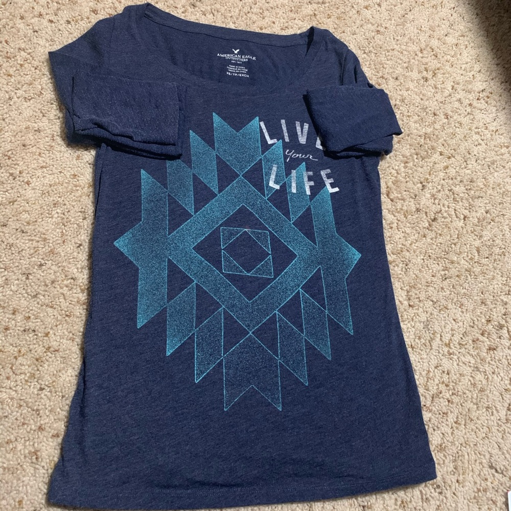 American Eagle girls XS PRINTED capri & Top